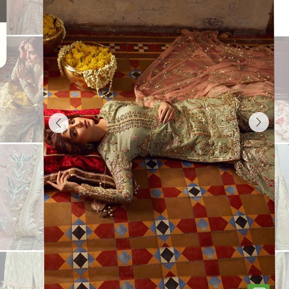 Original Mohsin Naveed Ranjha Zamrud Bridal Gharara - Picture 5 of 17